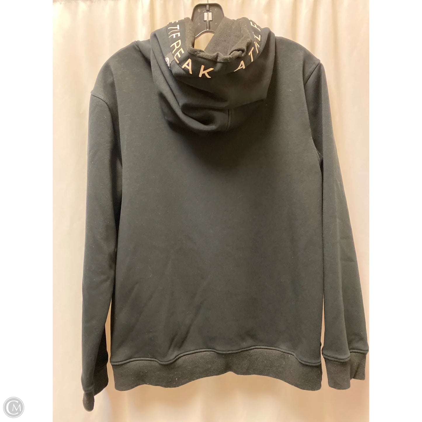 Athletic Sweatshirt Hoodie By Clothes Mentor In Black, Size: M