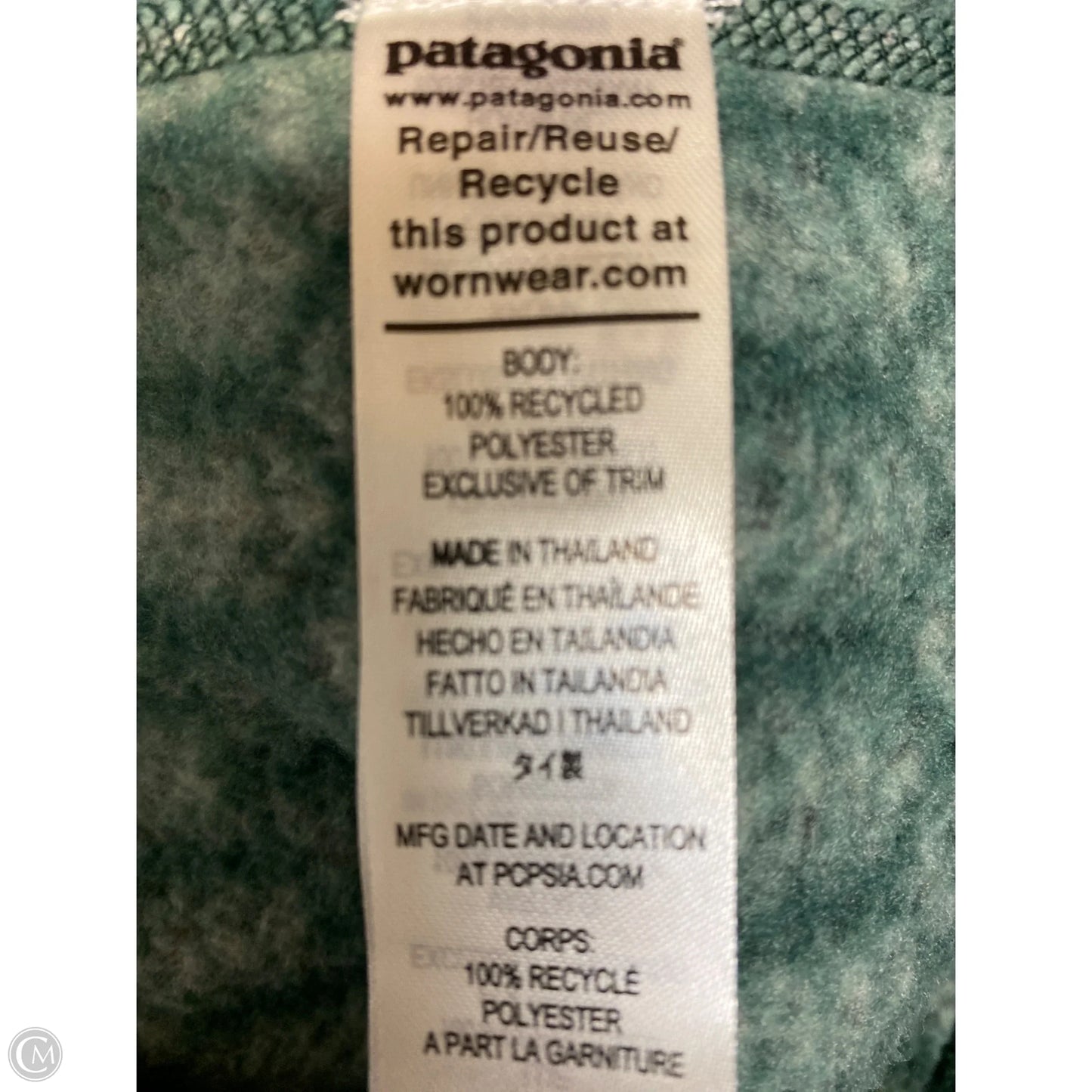 Jacket Shirt By Patagonia In Green, Size: M