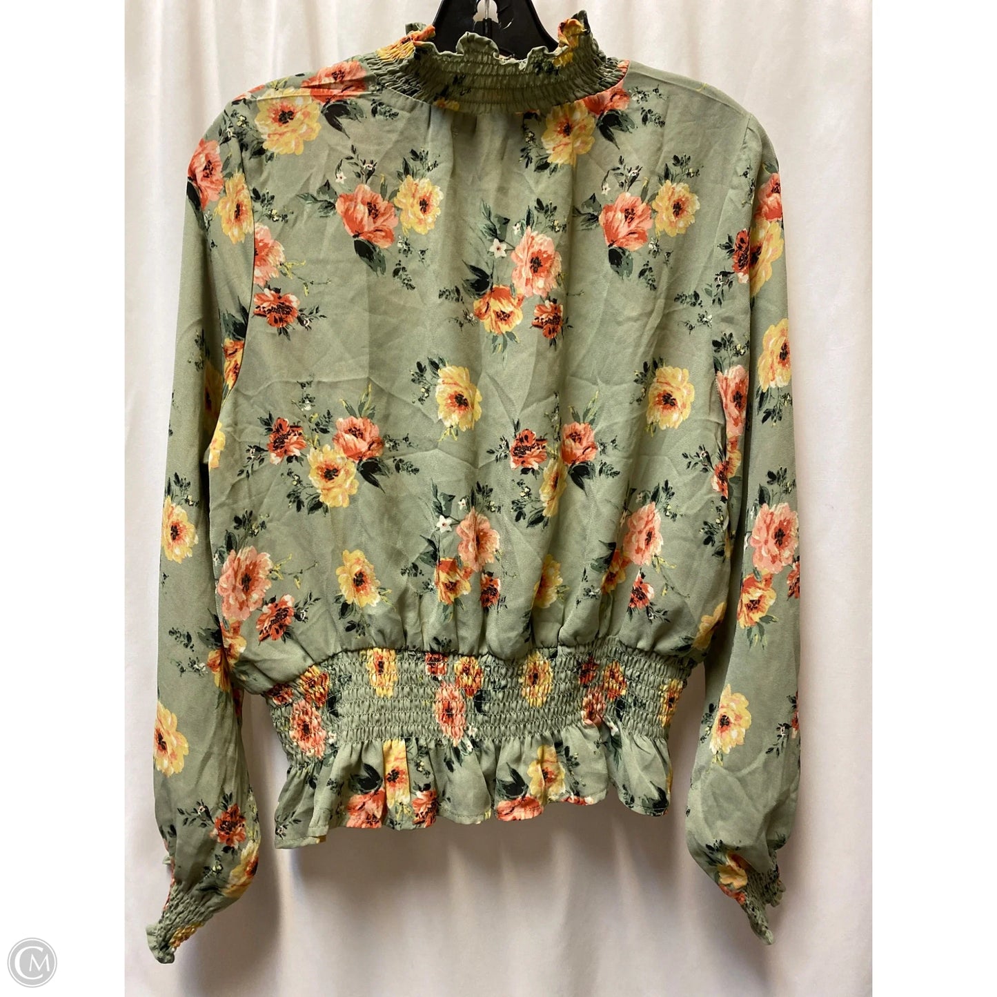 Top Long Sleeve By Clothes Mentor In Green, Size: L