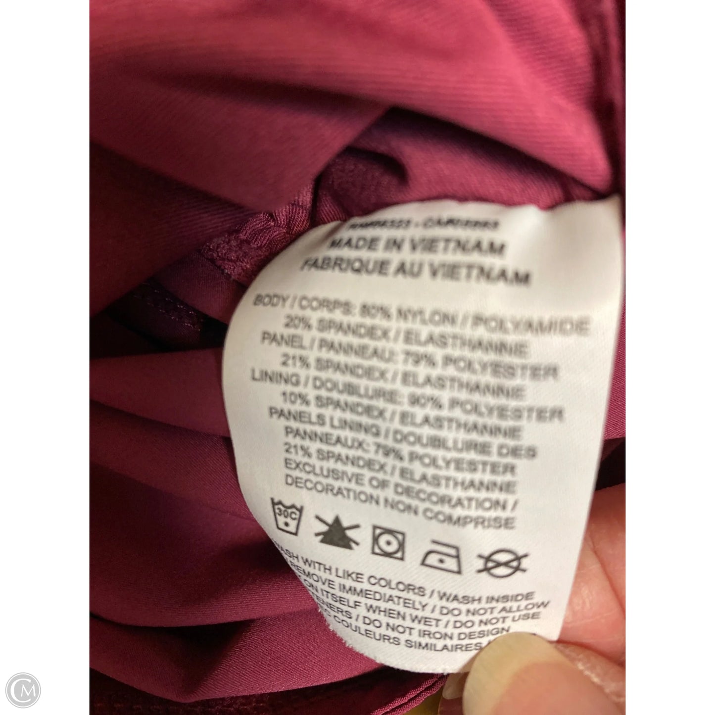 Athletic Shorts By Nike In Maroon, Size: S