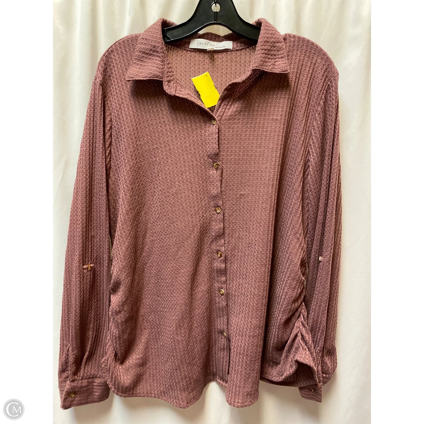 Top Long Sleeve By Eden & Olivia In Purple, Size: Xl