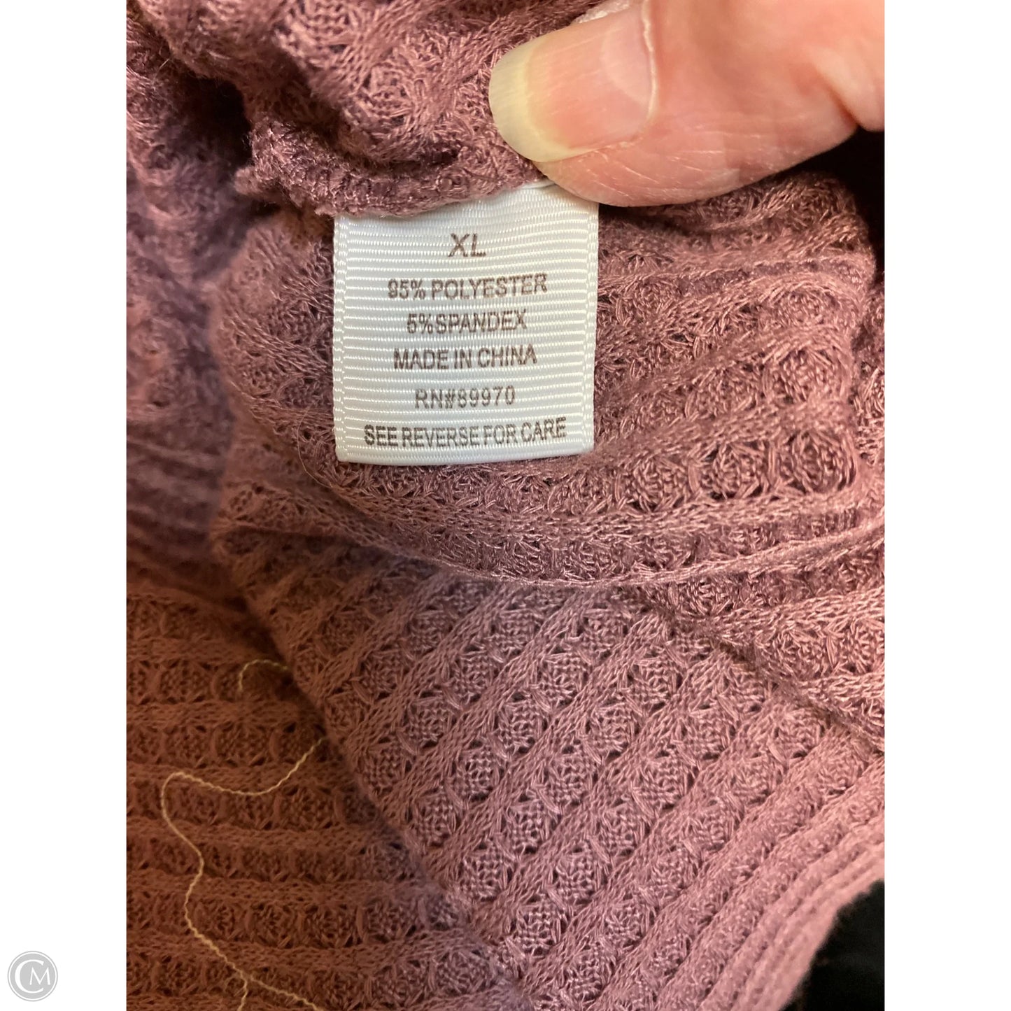 Top Long Sleeve By Eden & Olivia In Purple, Size: Xl