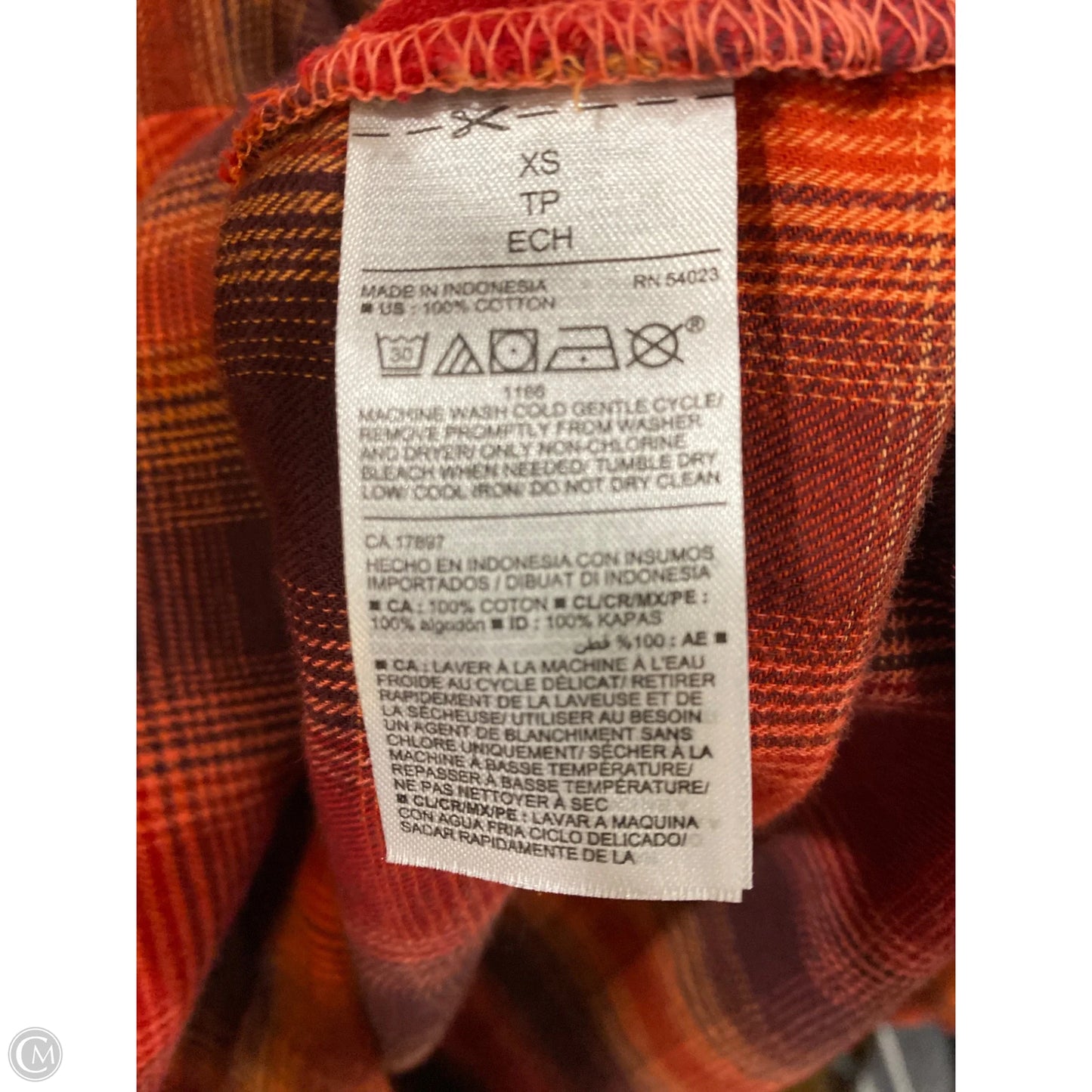 Top Long Sleeve By Old Navy In Red, Size: Xs