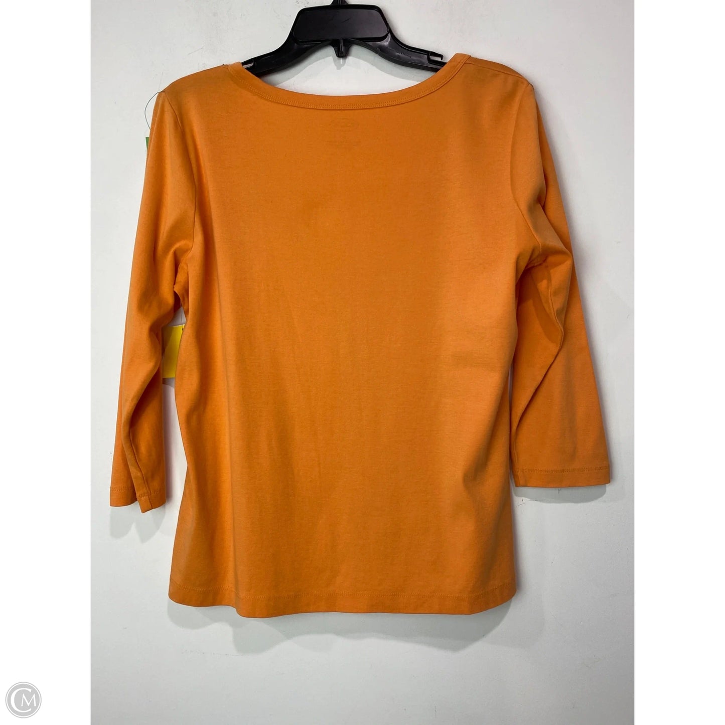 Top 3/4 Sleeve By Talbots In Orange, Size: M