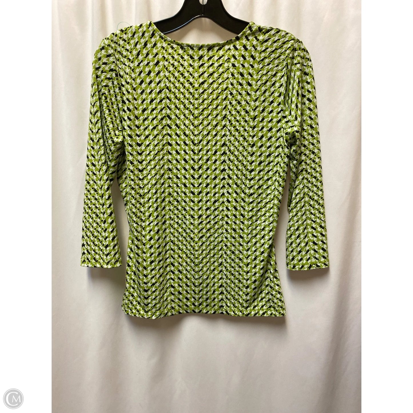Top Long Sleeve By Liz Claiborne In Green, Size: S