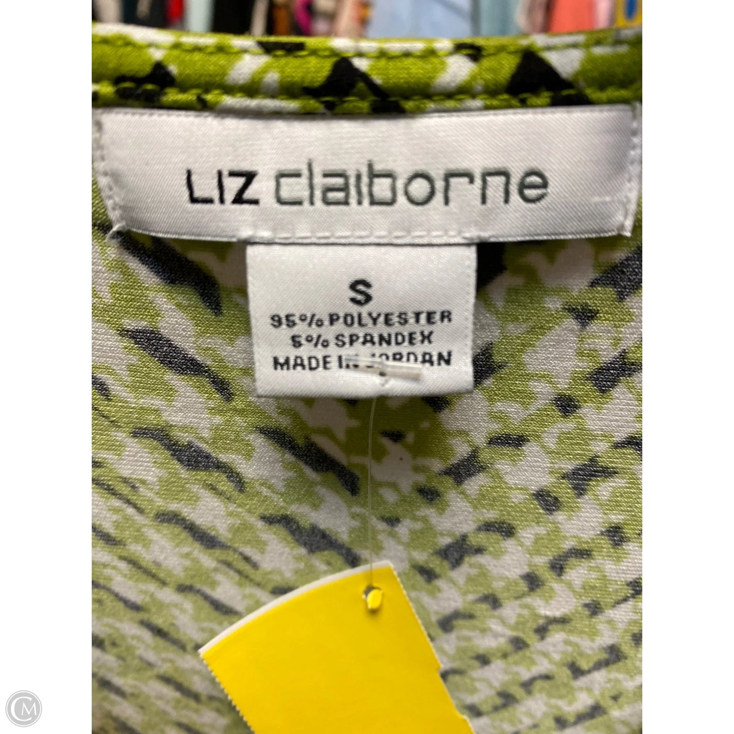 Top Long Sleeve By Liz Claiborne In Green, Size: S