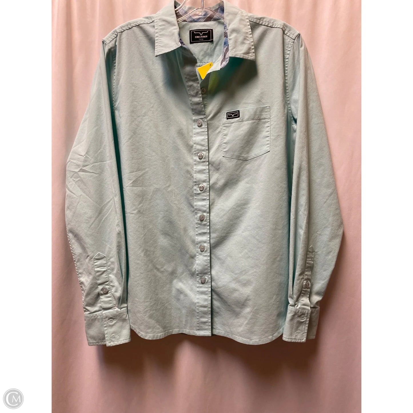 Top Long Sleeve By Clothes Mentor In Teal, Size: L