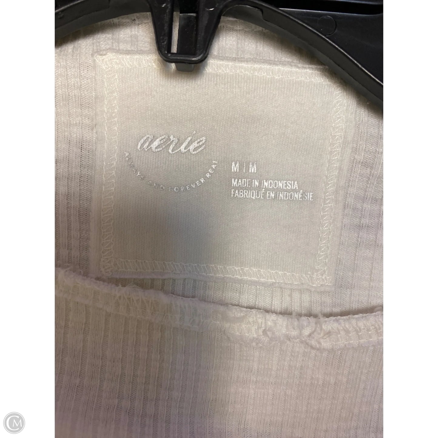 Top Long Sleeve By Aerie In White, Size: M