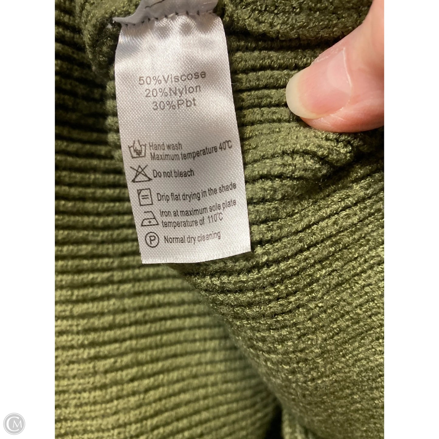 Sweater By Clothes Mentor In Green, Size: M