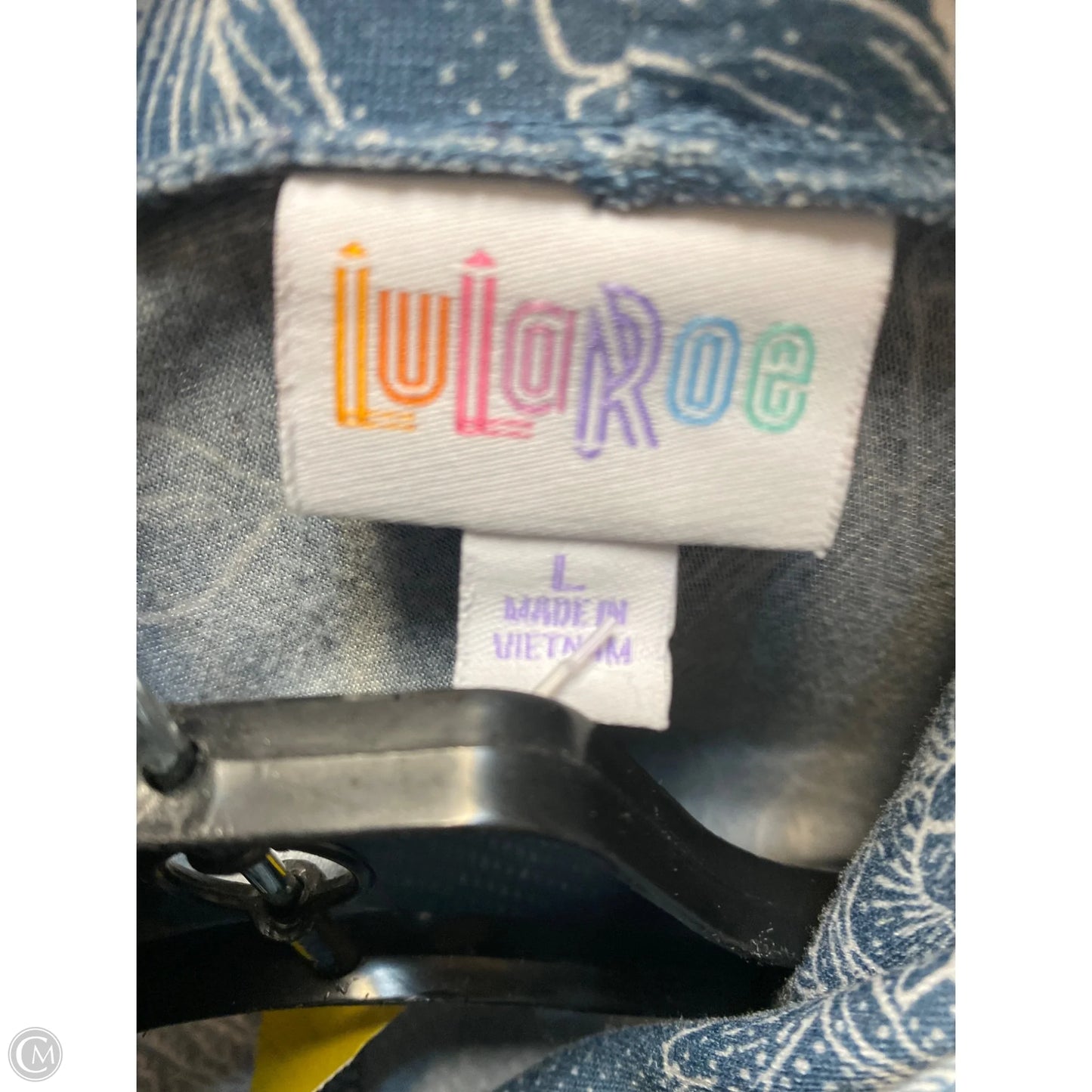 Top Long Sleeve By Lularoe In Blue, Size: L