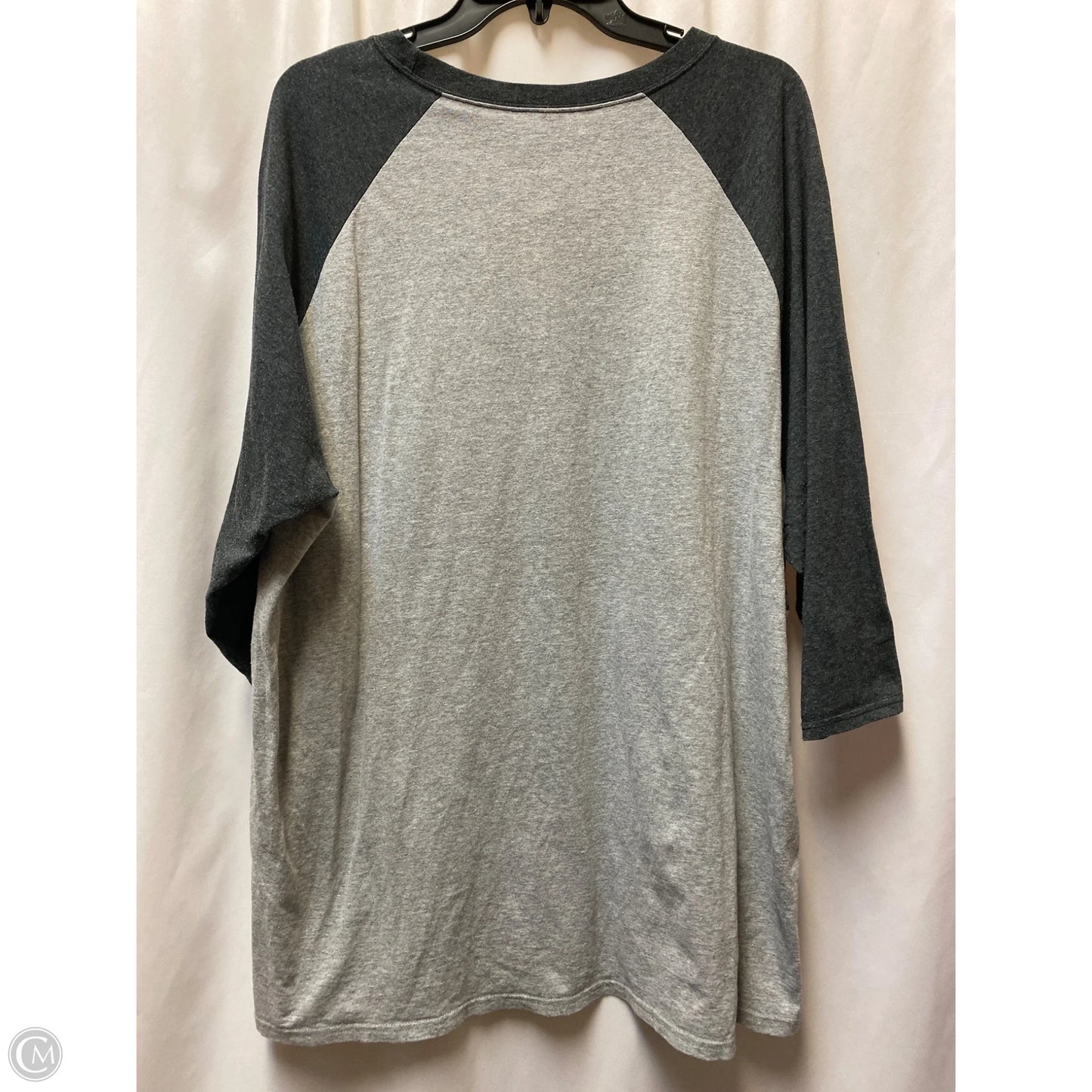 Top Long Sleeve By Simply Southern In Grey, Size: Xxl
