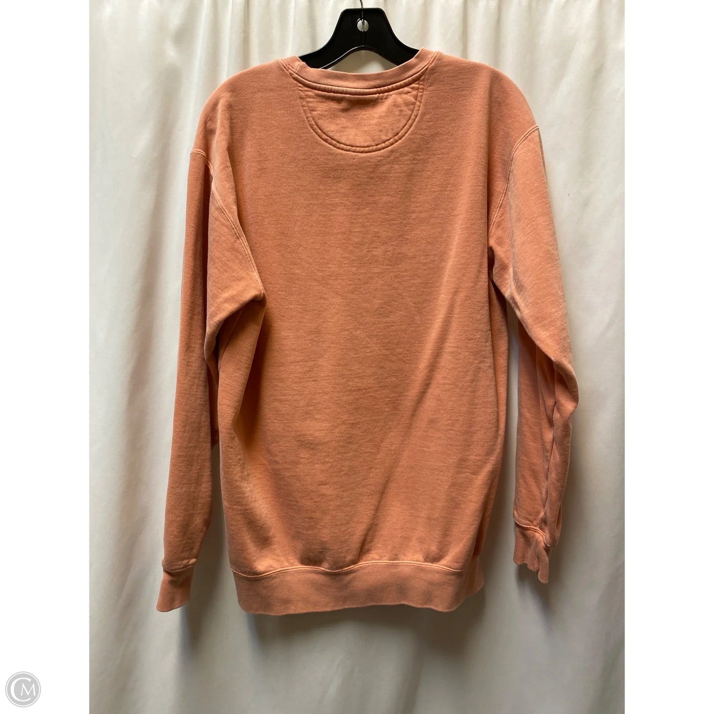 Sweatshirt Crewneck By Comfort Colors In Peach, Size: M