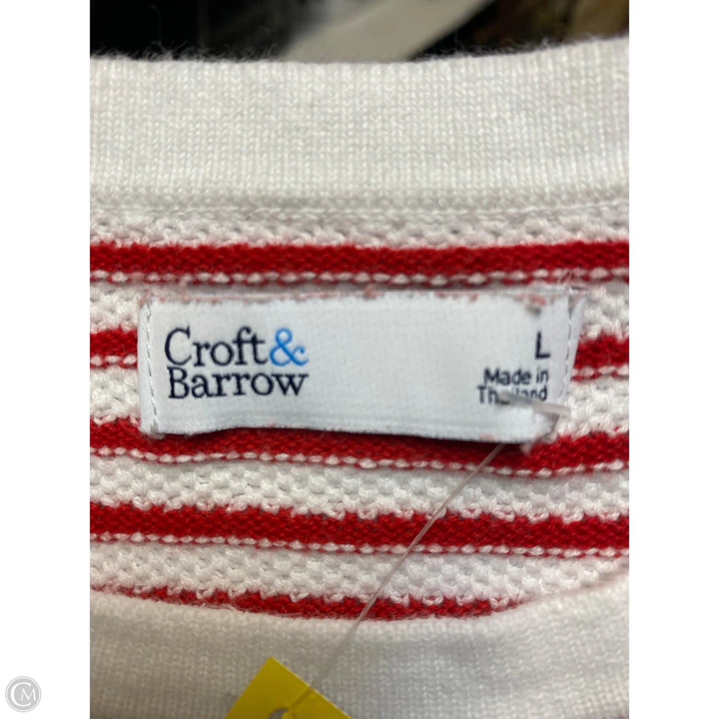 Top Long Sleeve By Croft And Barrow In Red, Size: L