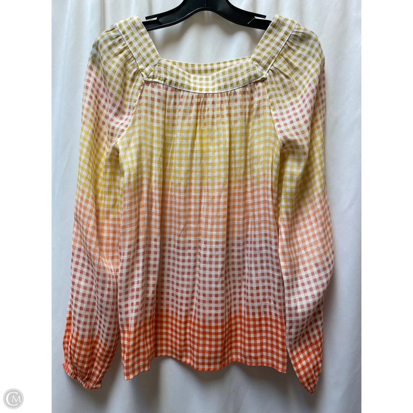 Top Long Sleeve By Lc Lauren Conrad In Yellow, Size: L