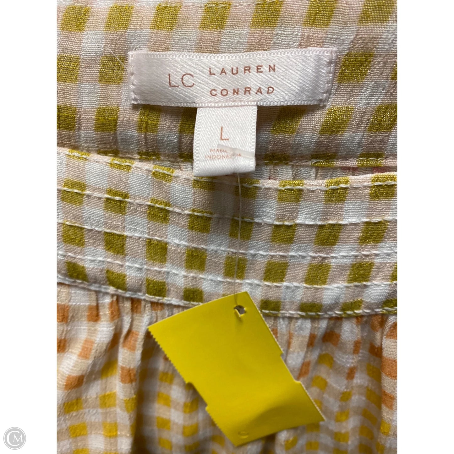 Top Long Sleeve By Lc Lauren Conrad In Yellow, Size: L