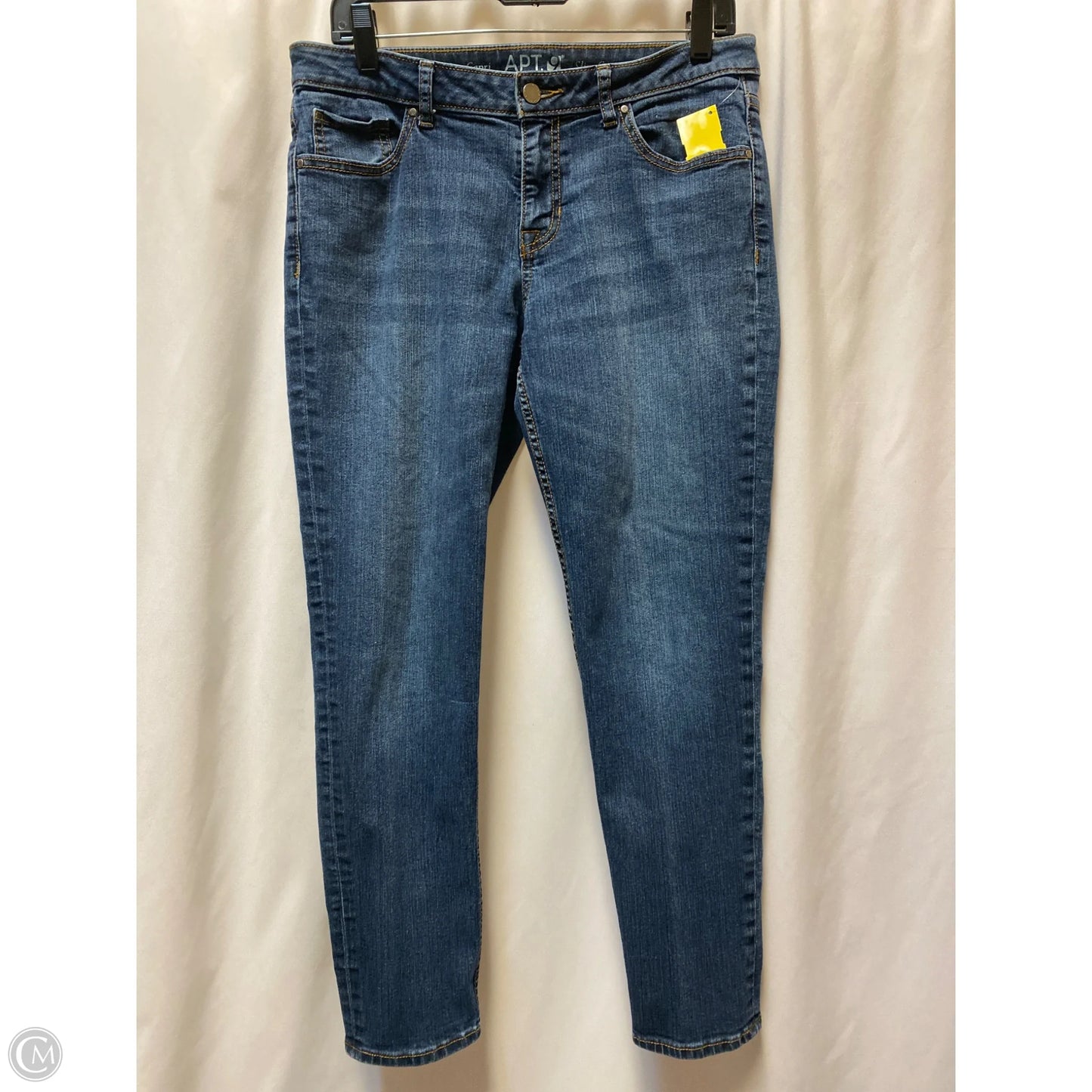 Jeans Skinny By Apt 9 In Blue Denim, Size: 10