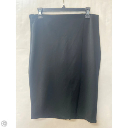 Skirt Midi By Haute Monde In Black, Size: L
