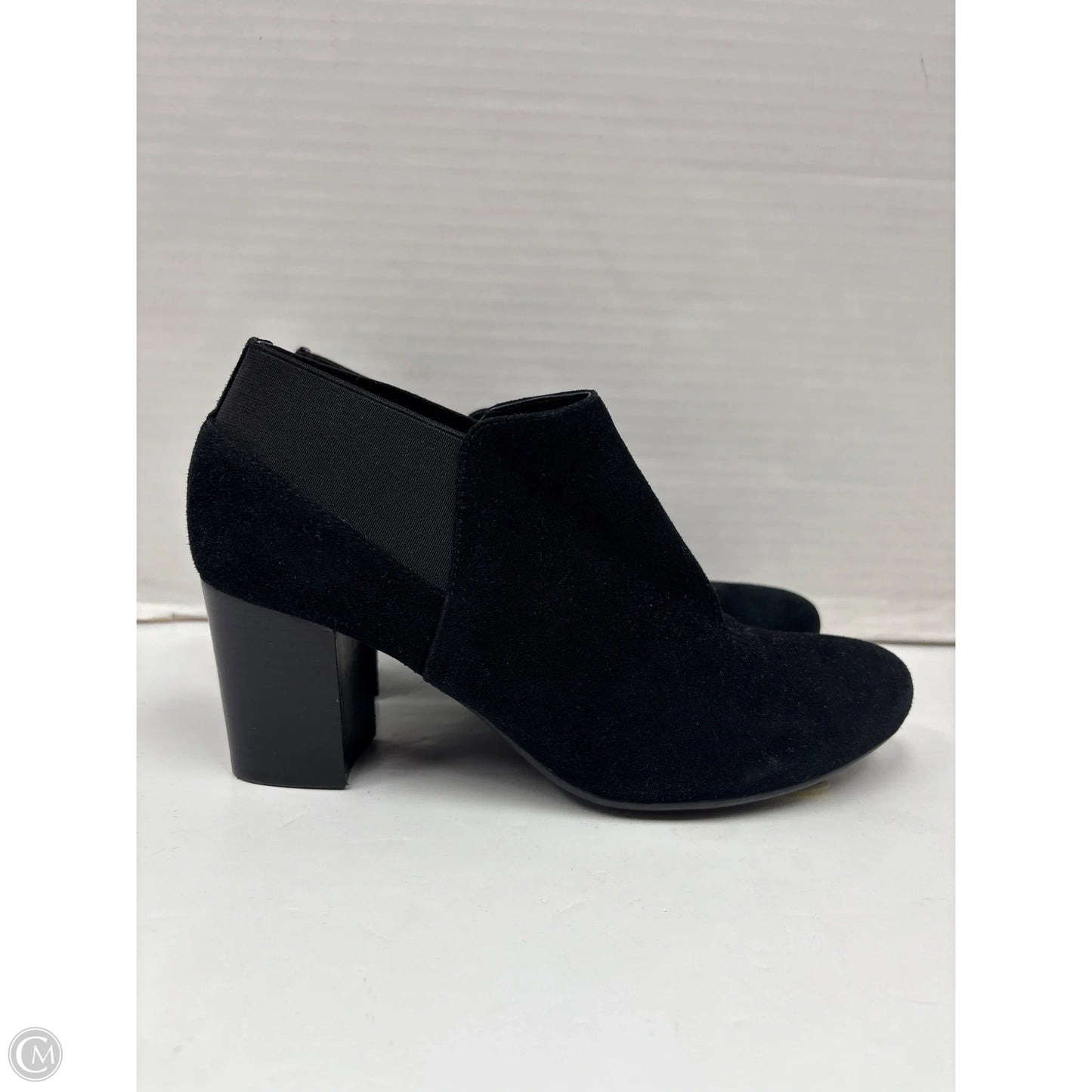 Boots Ankle Heels By Vaneli In Black, Size: 7