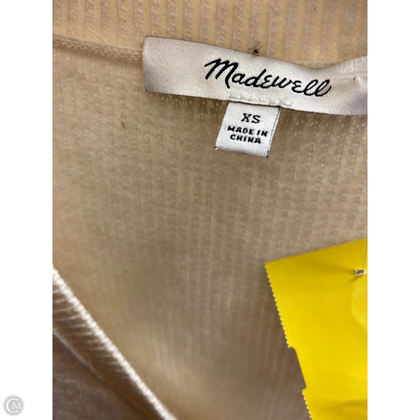 Sweater By Madewell In Cream, Size: Xs