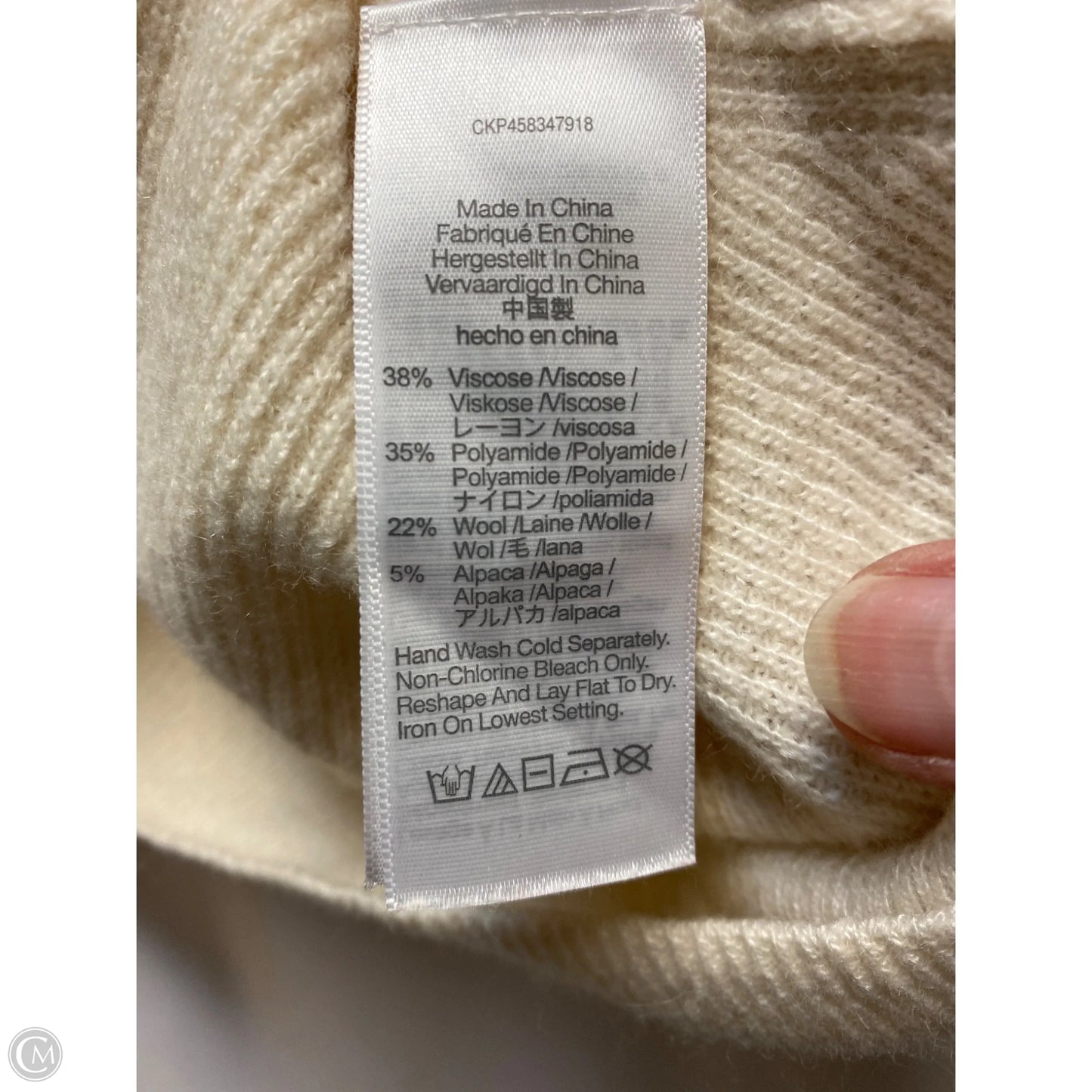 Sweater By Madewell In Cream, Size: Xs