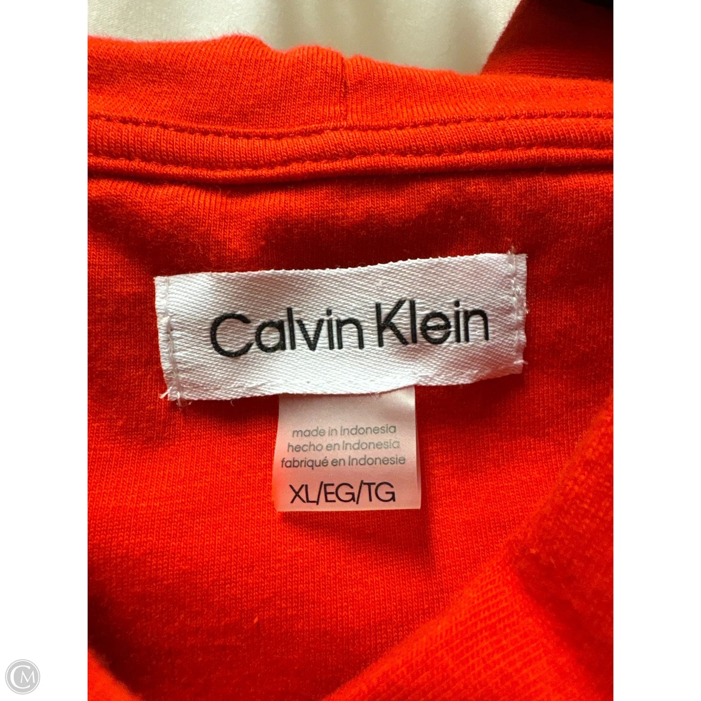 Dress Casual Midi By Calvin Klein In Red, Size: Xl