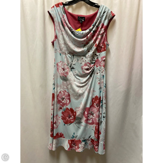 Dress Casual Midi By Connected Apparel In Blue, Size: L