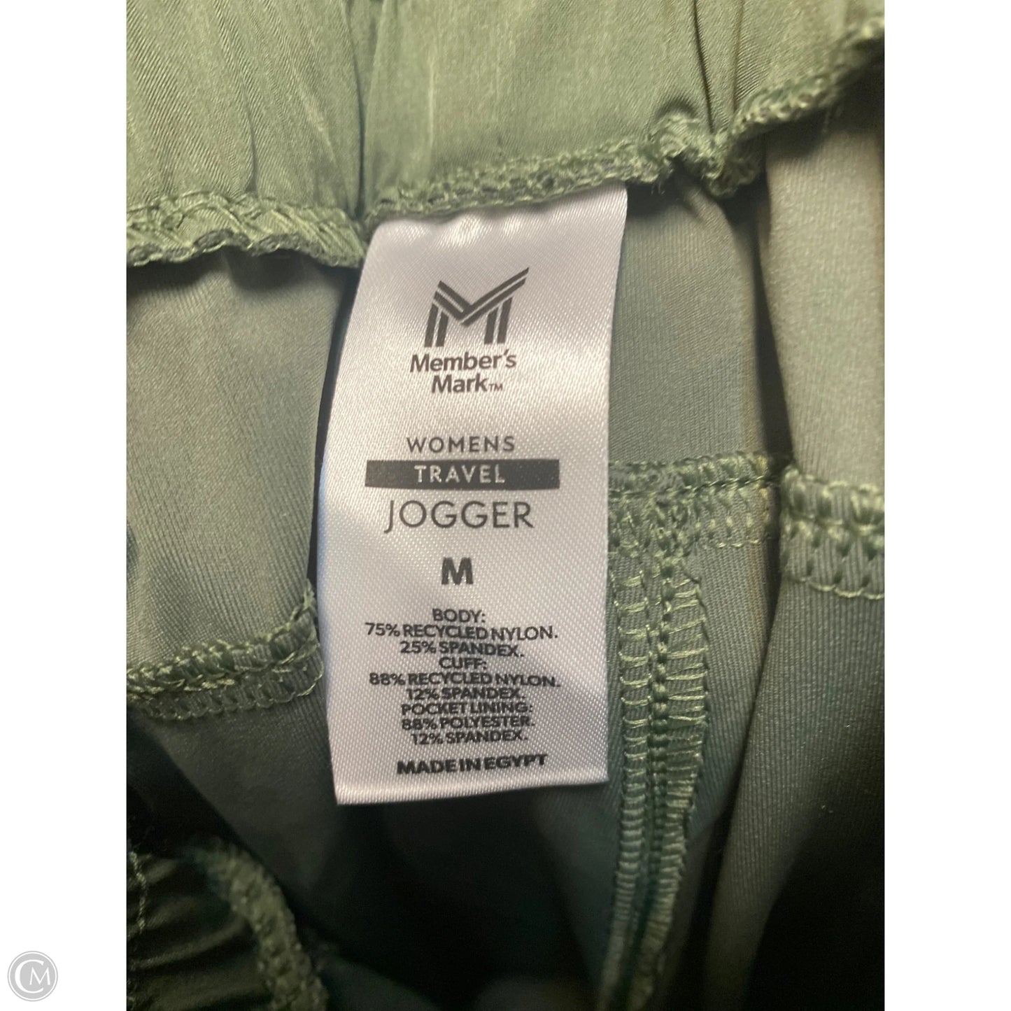 Pants Lounge By Members Mark In Green, Size: M