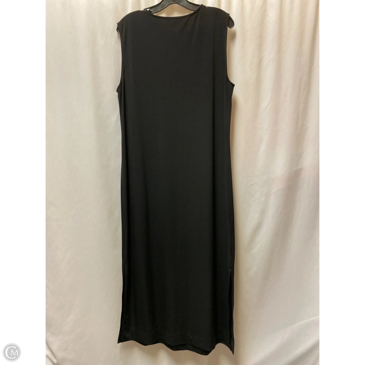 Dress Casual Maxi By Chicos In Black, Size: L