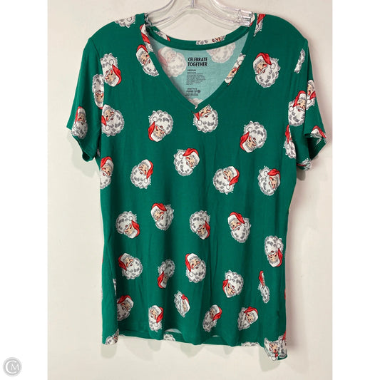 Top Short Sleeve By Celebrate Together In Green, Size: M