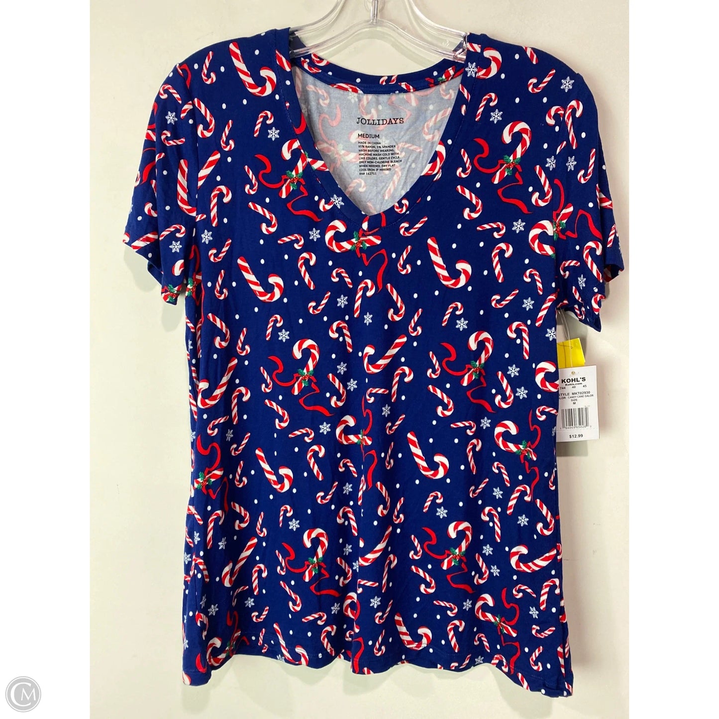 Top Short Sleeve By Clothes Mentor In Blue, Size: M
