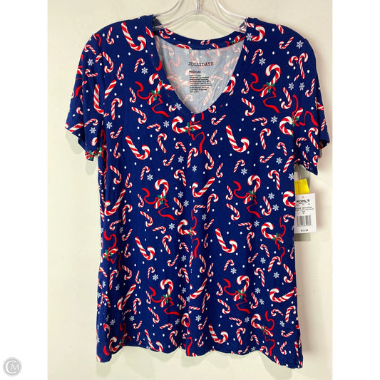 Top Short Sleeve By Clothes Mentor In Blue, Size: M