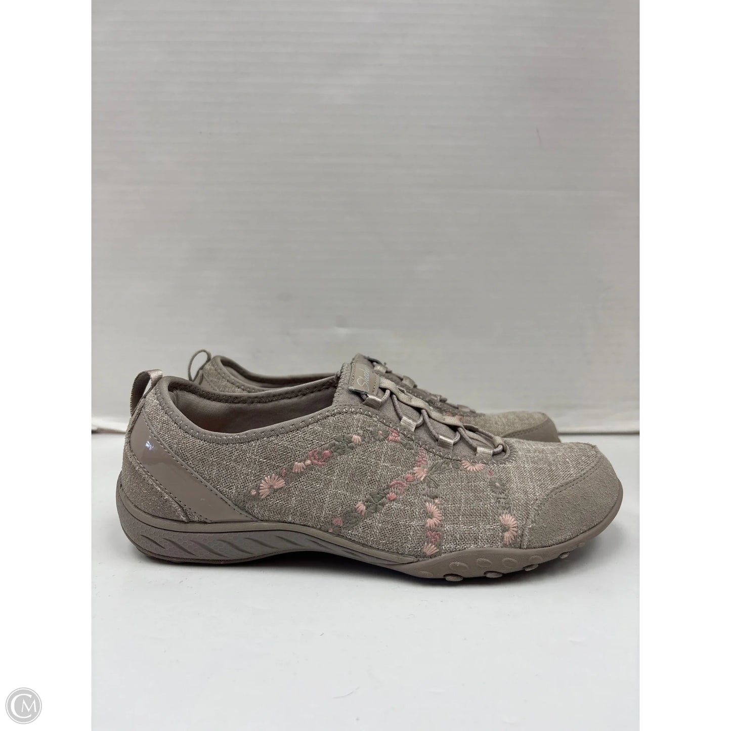 Shoes Sneakers By Skechers In Taupe, Size: 8