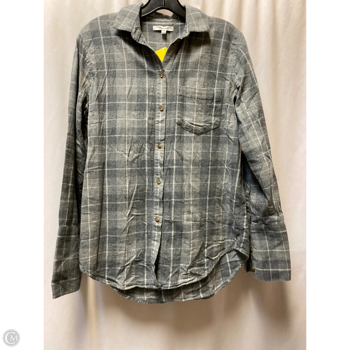 Top Long Sleeve By Madewell In Grey, Size: Xs