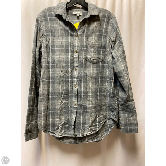 Top Long Sleeve By Madewell In Grey, Size: Xs