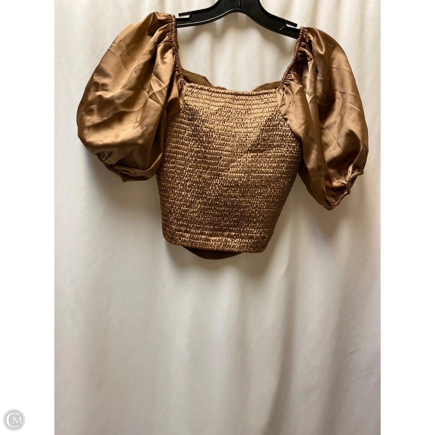 Top Short Sleeve By Ro & De In Copper, Size: S