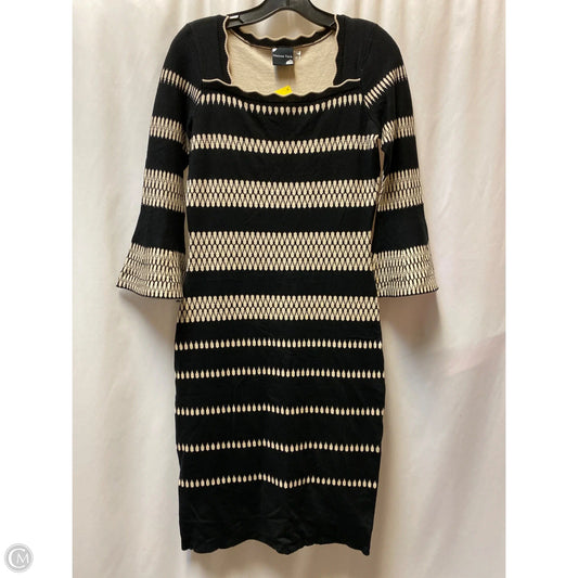 Dress Casual Maxi By Clothes Mentor In Black & Tan, Size: S