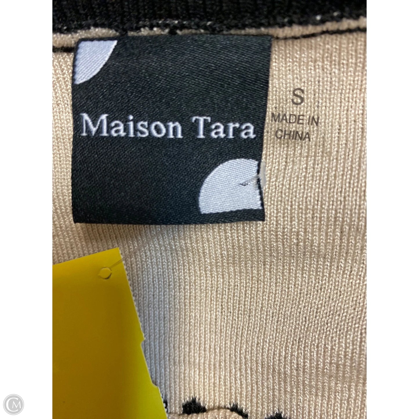 Dress Casual Maxi By Clothes Mentor In Black & Tan, Size: S