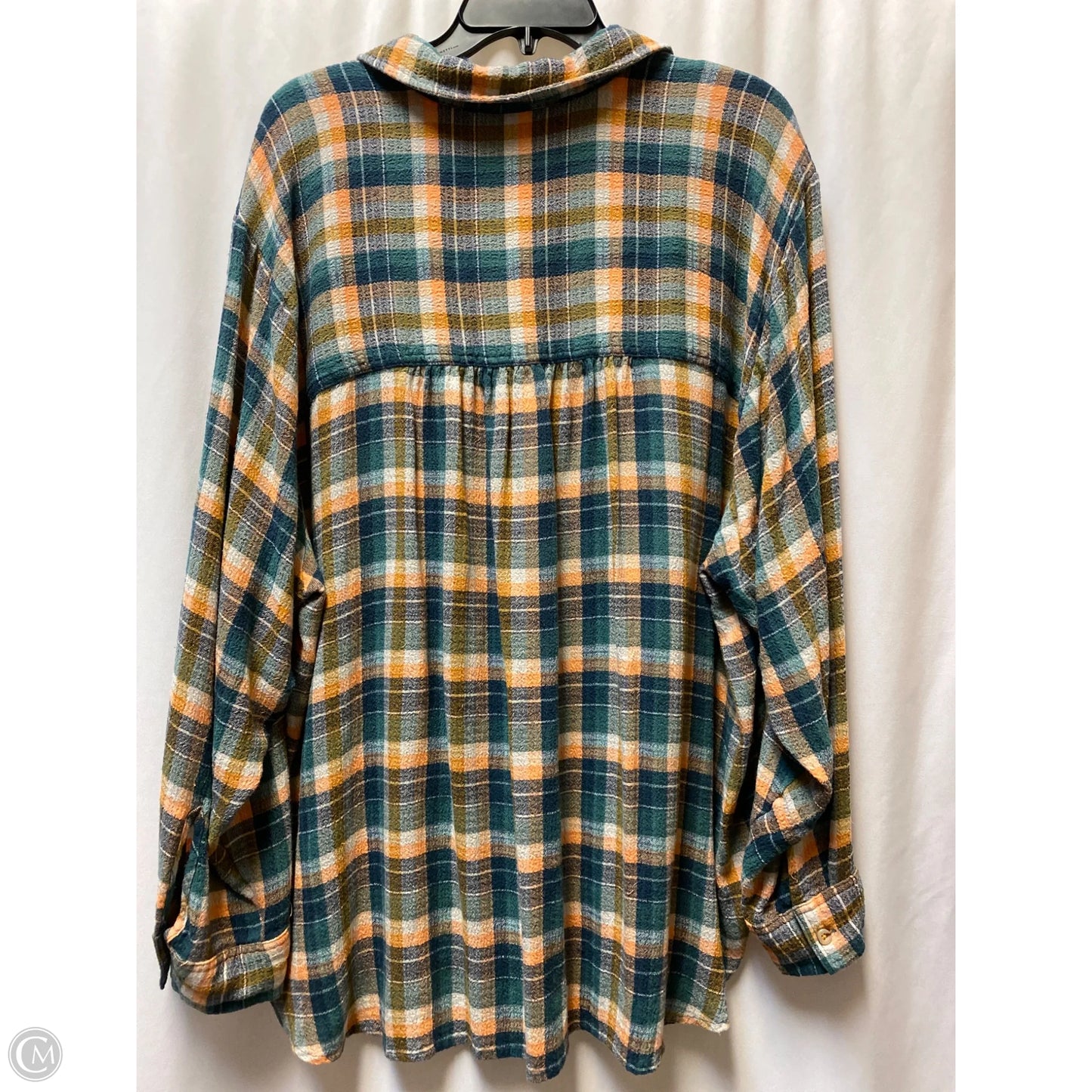 Top Long Sleeve By Pilcro In Peach, Size: 3x