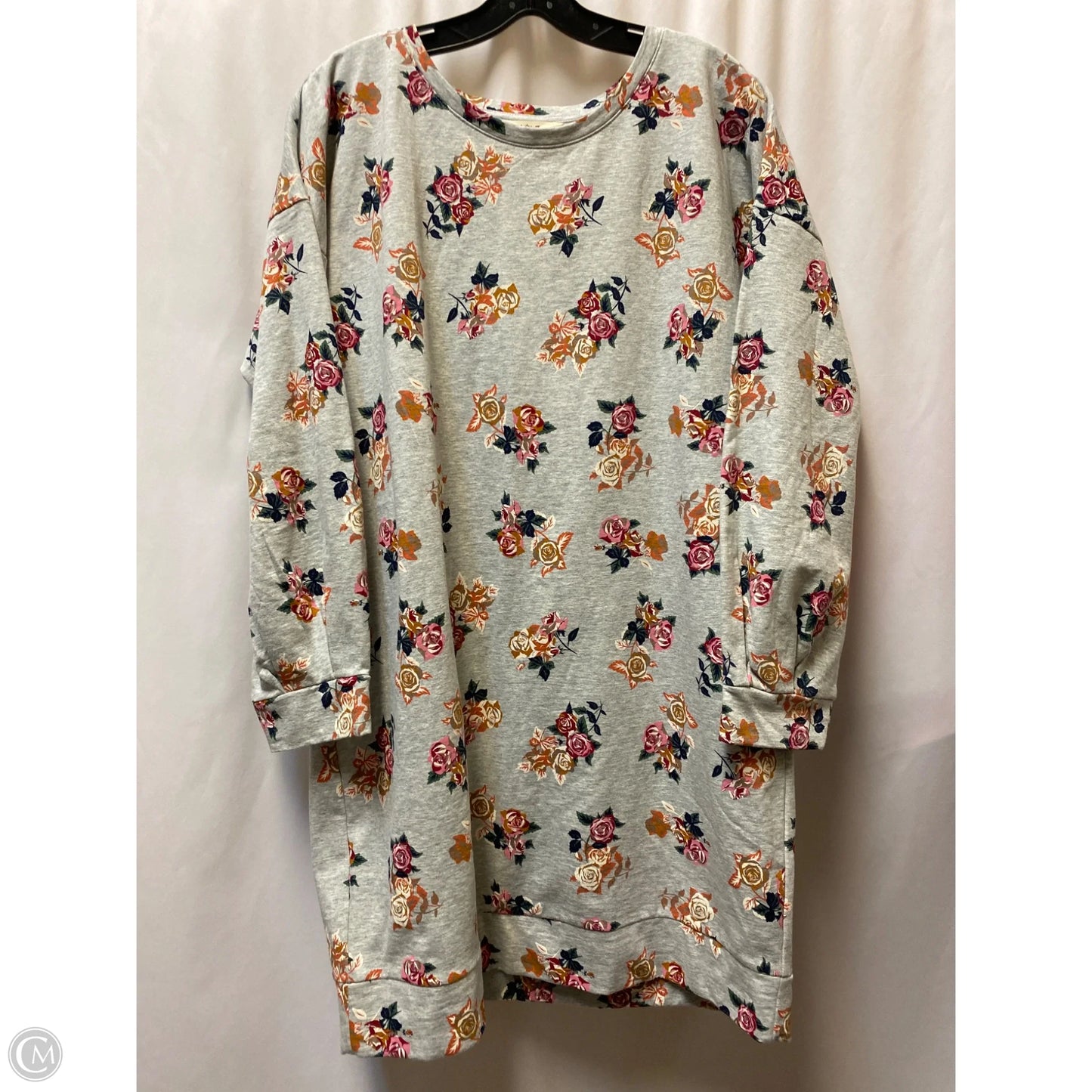 Dress Casual Midi By Matilda Jane In Grey, Size: Xl