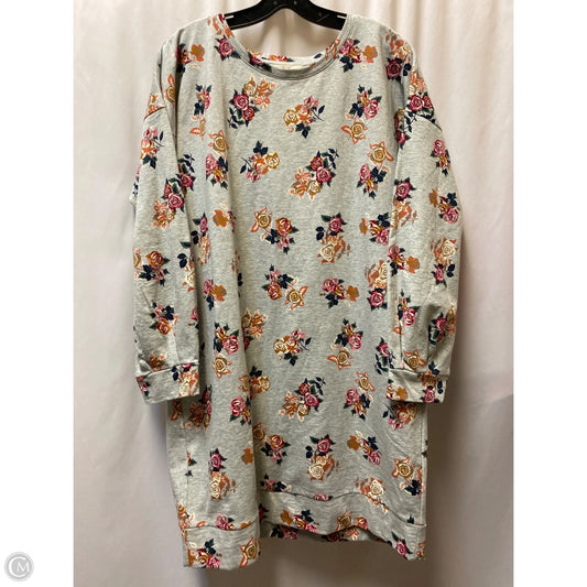 Dress Casual Midi By Matilda Jane In Grey, Size: Xl