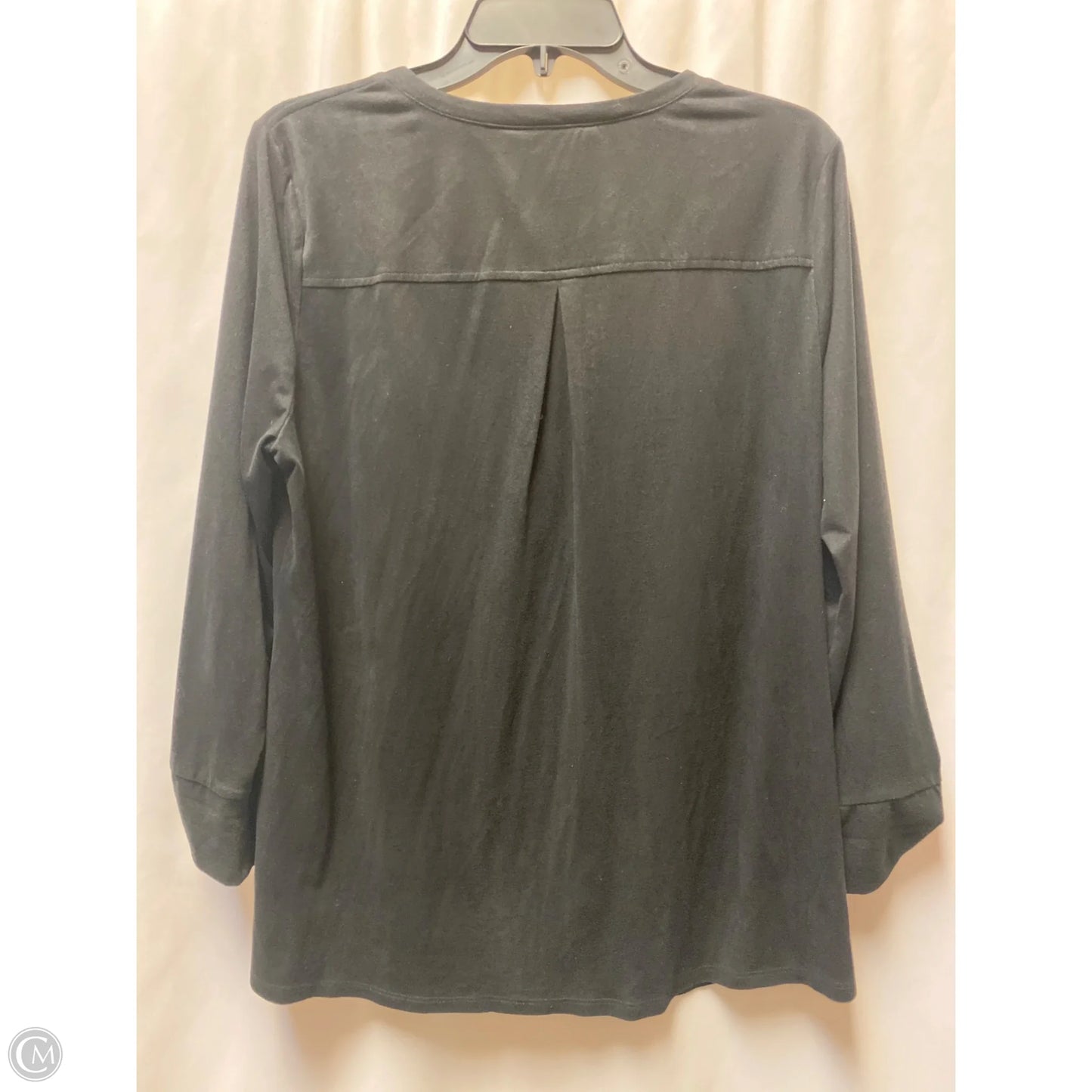 Top Long Sleeve By Zac And Rachel In Black, Size: L