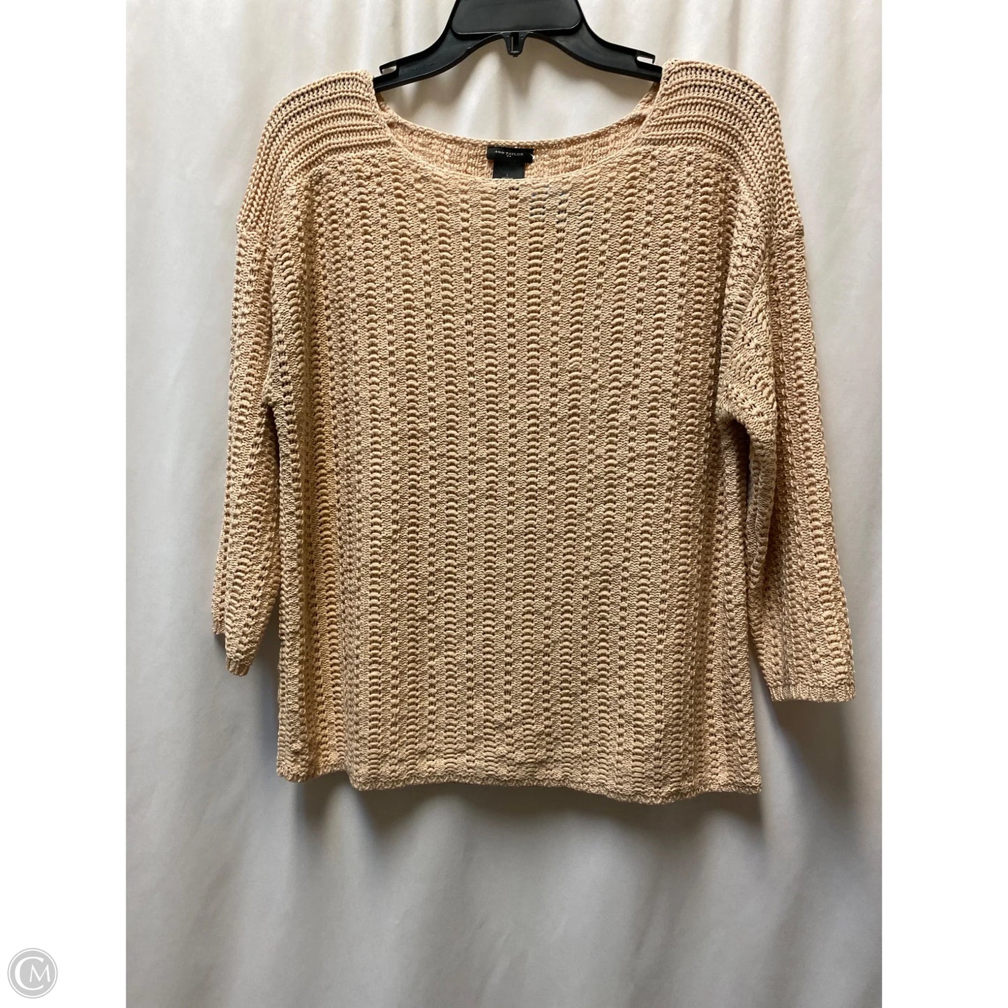 Sweater By Ann Taylor In Peach, Size: L