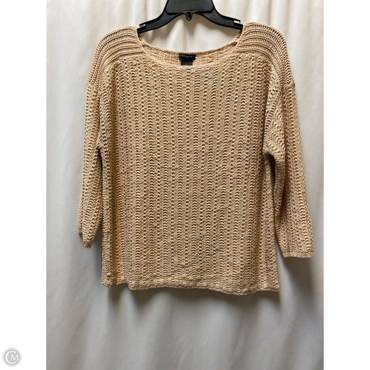 Sweater By Ann Taylor In Peach, Size: L