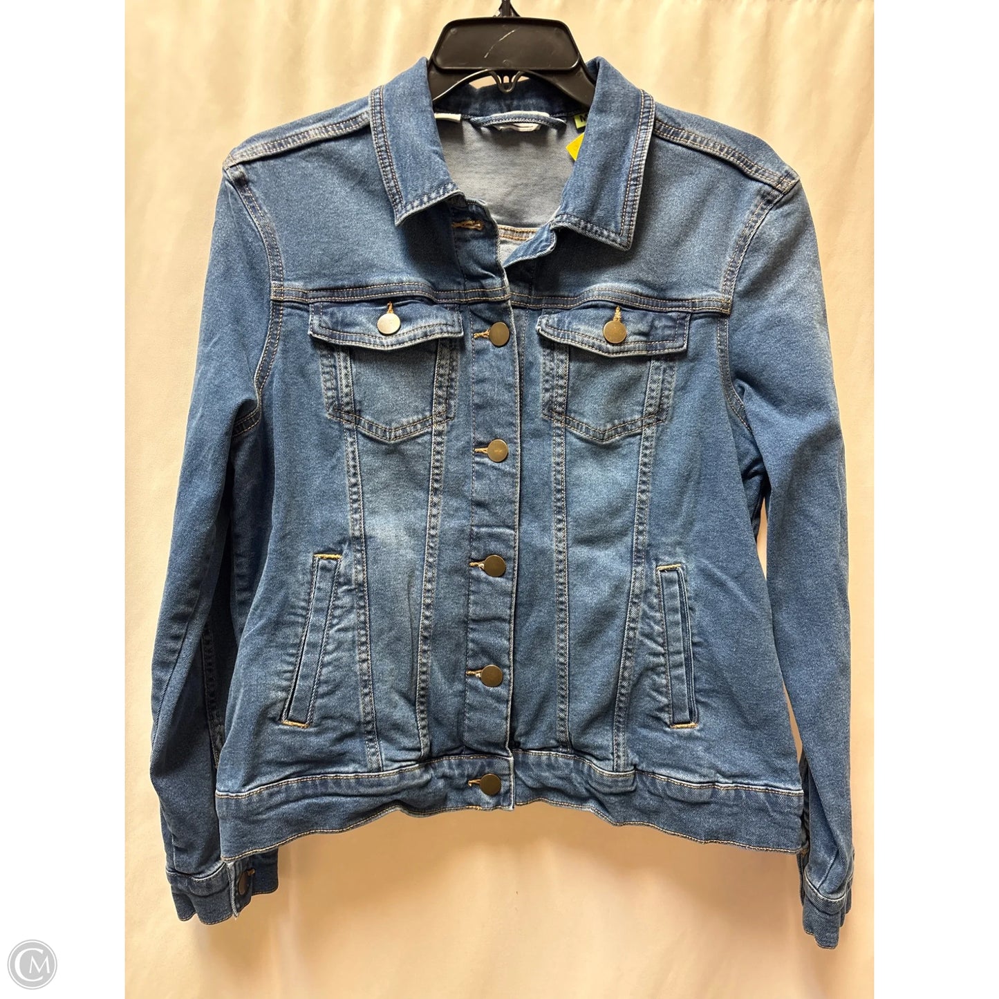 Jacket Denim By Serra In Blue Denim, Size: M