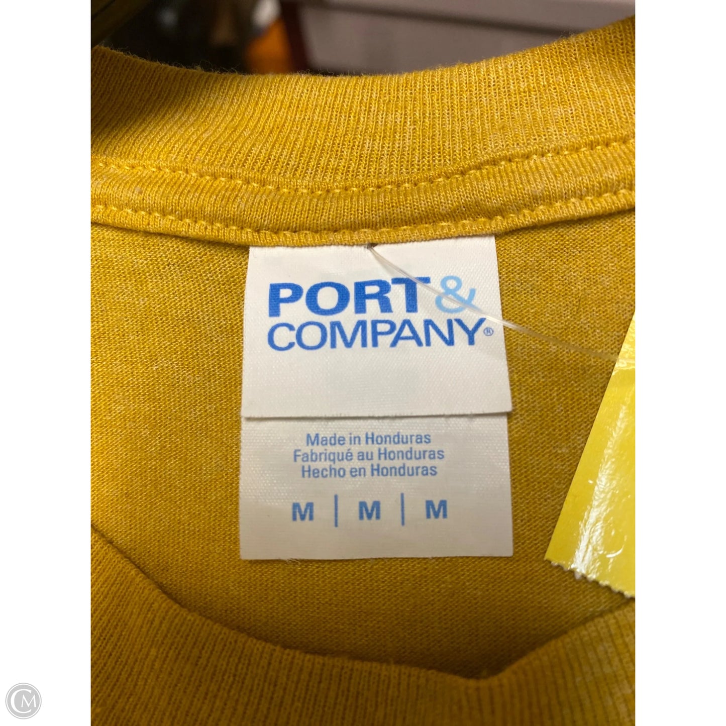 Top Short Sleeve By Port & Company In Orange, Size: M