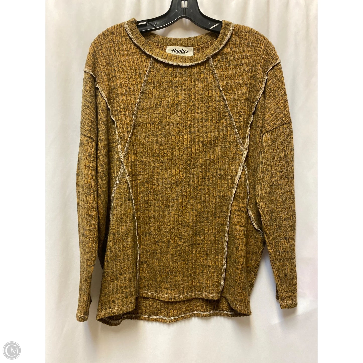 Top Long Sleeve By Haptics In Orange, Size: M