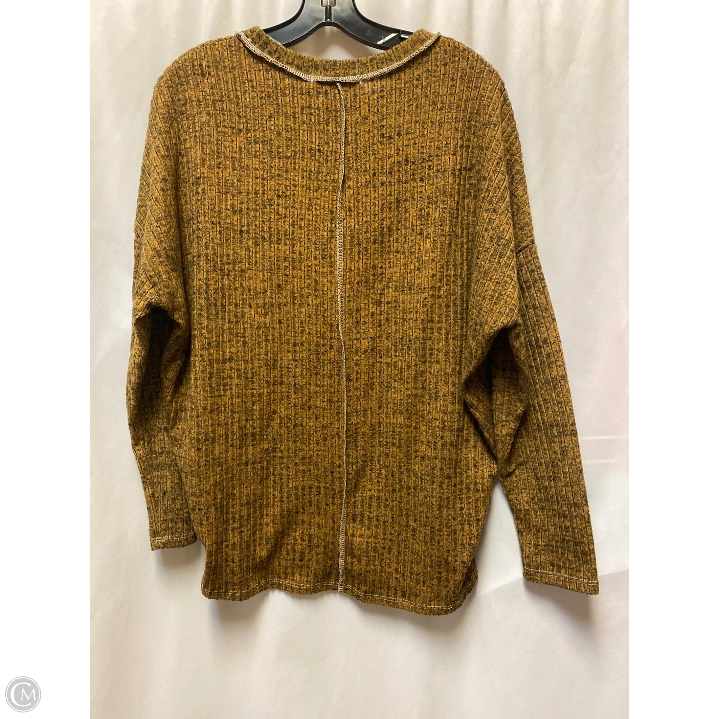 Top Long Sleeve By Haptics In Orange, Size: M