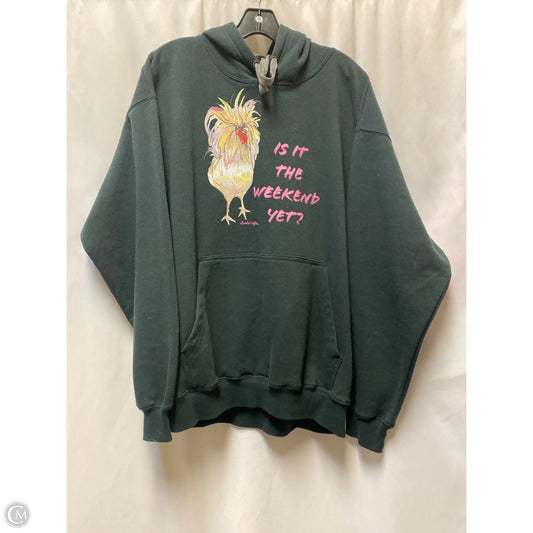 Sweatshirt Hoodie By Clothes Mentor In Black, Size: L