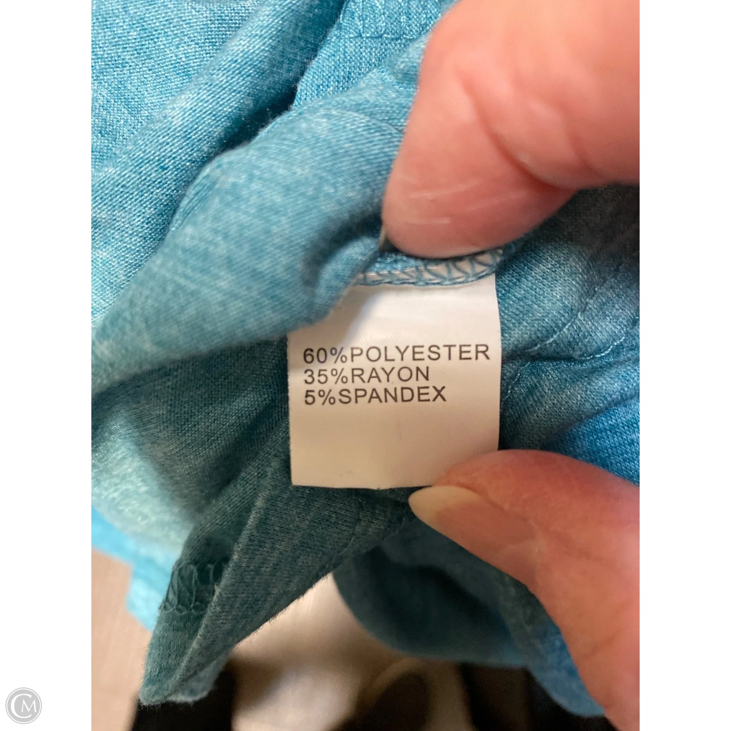 Top Long Sleeve By Clothes Mentor In Teal, Size: L