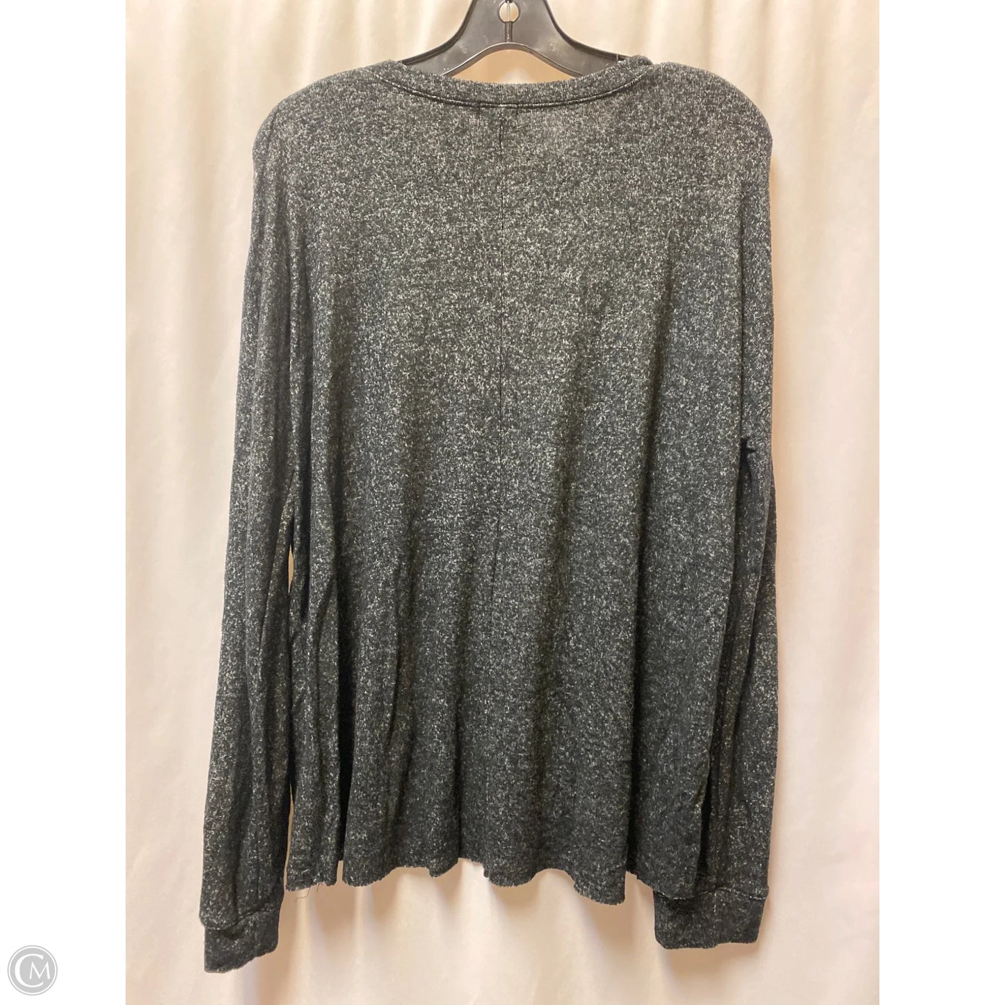 Top Long Sleeve By Bke In Black, Size: L